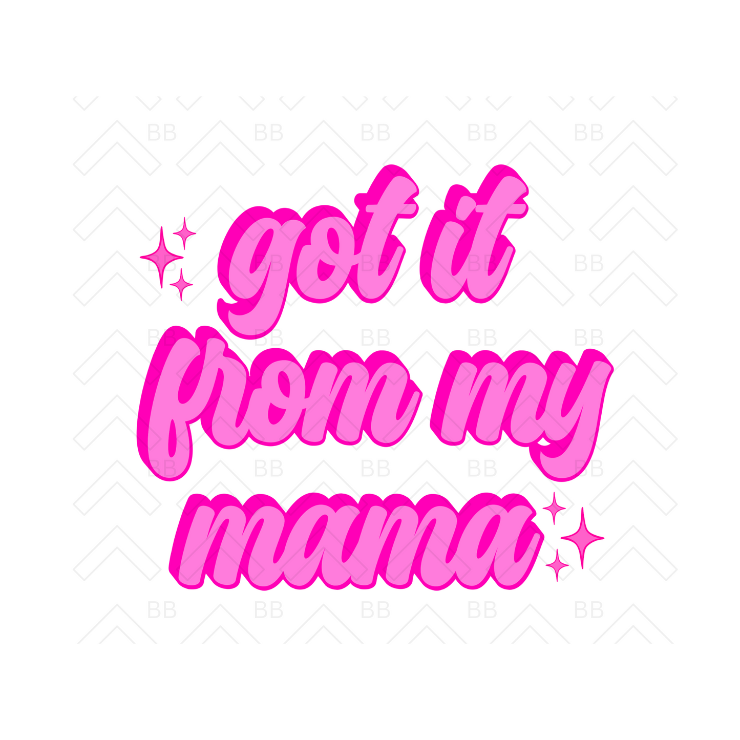 Got It From My Mama - Toddler Girl Tee