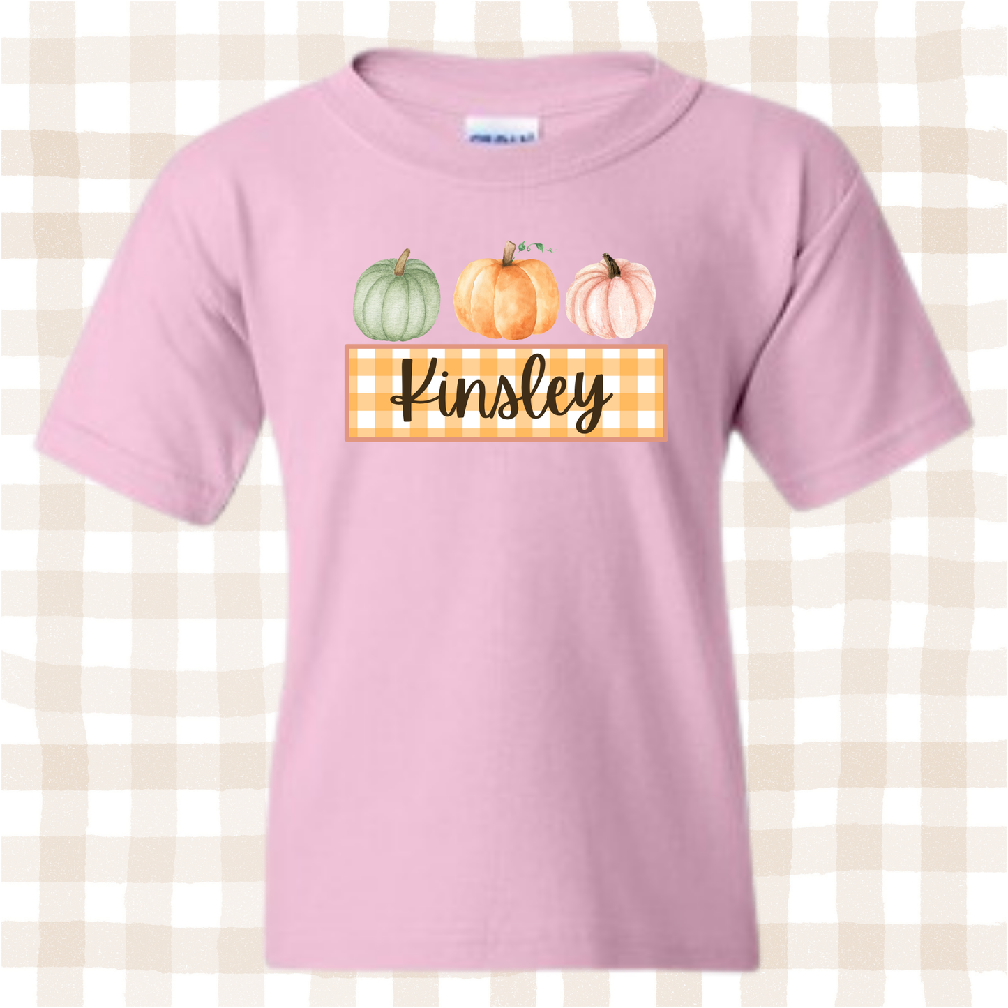 Pretty in Pumpkins Tee - Fall Girls Kids Tee