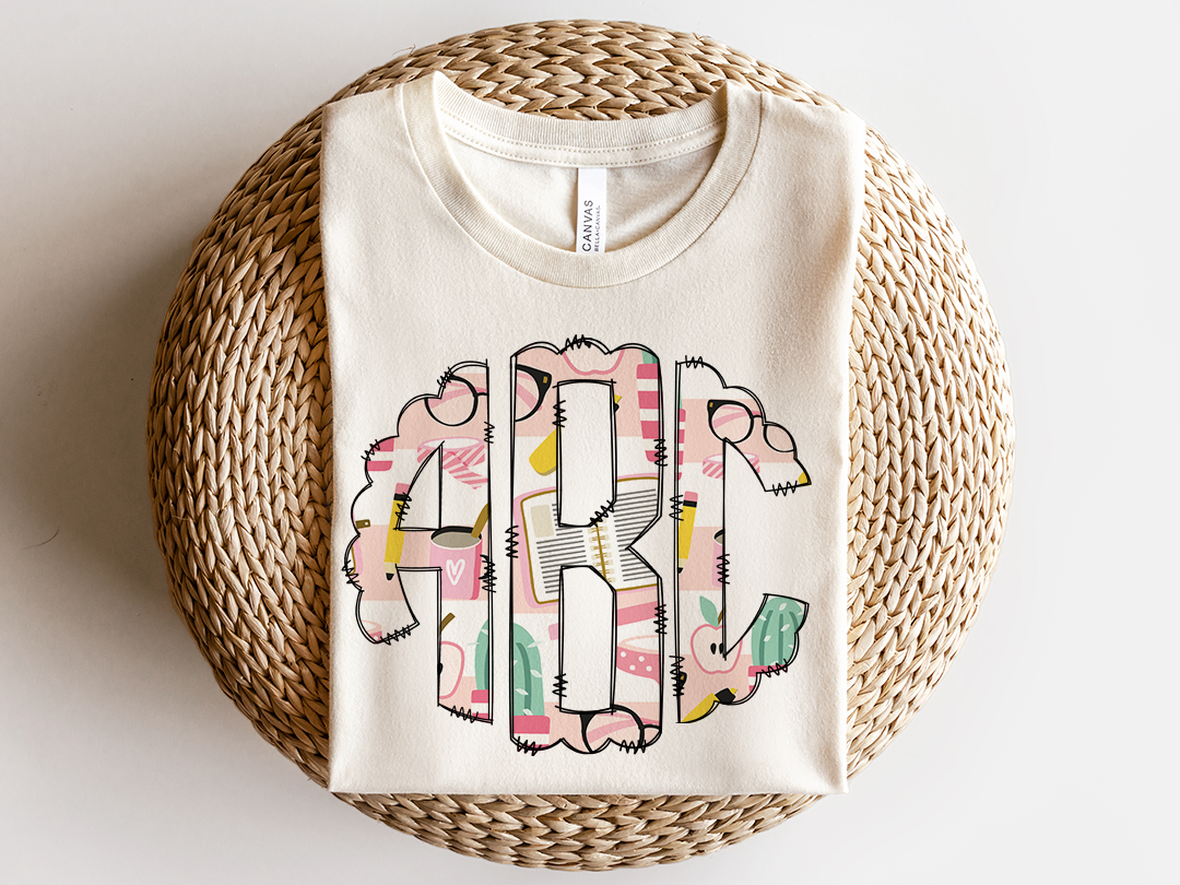 Girly Supplies - Monogram Tee