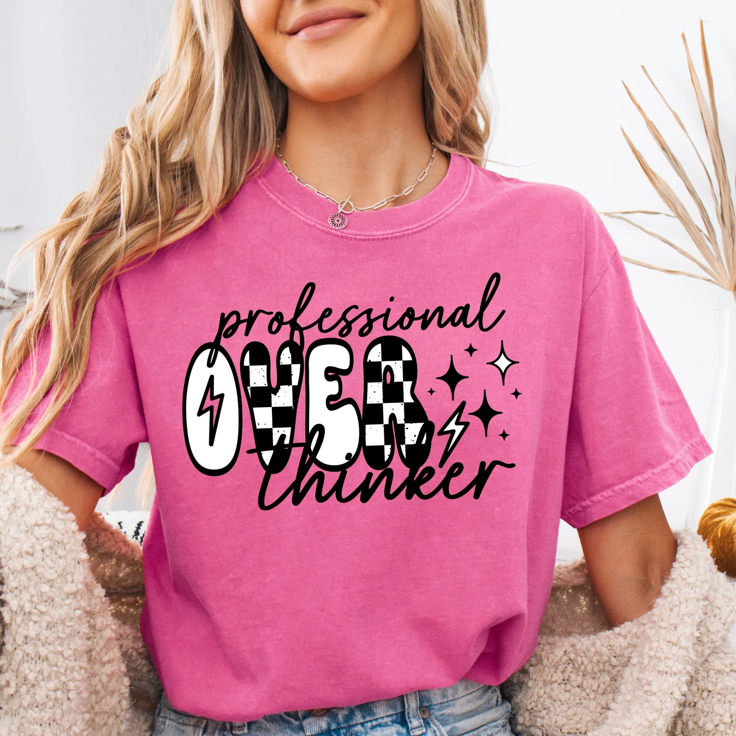 Professional Overthinker Checkered - Everyday Tee
