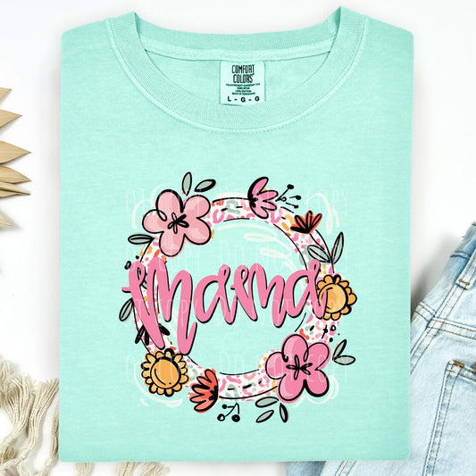 Floral Wreath - MAMA Tee