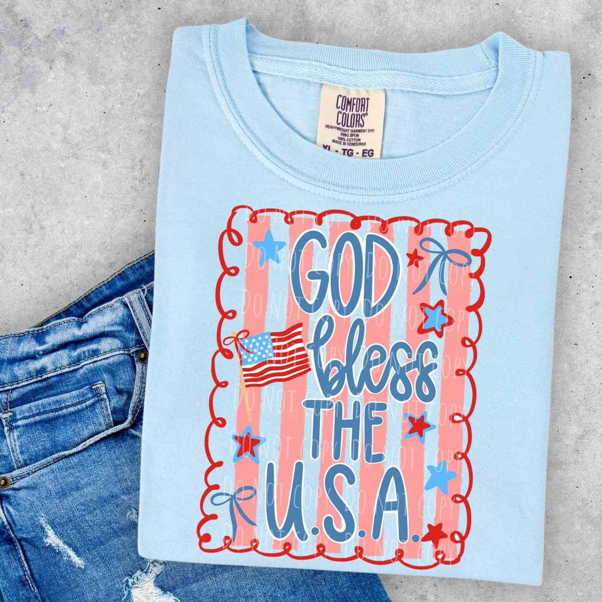 God Bless the USA - 4th of July Tee