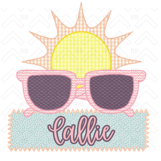 Sunshine & Shades - Toddler Girl Tee