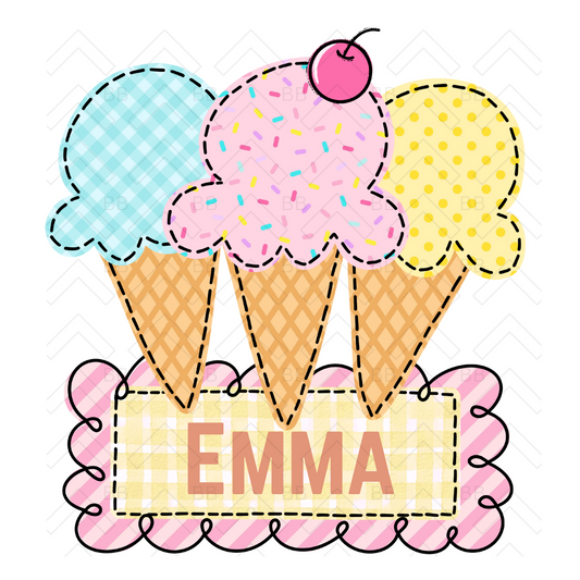 Sweet Scoops - Toddler Girl Tee