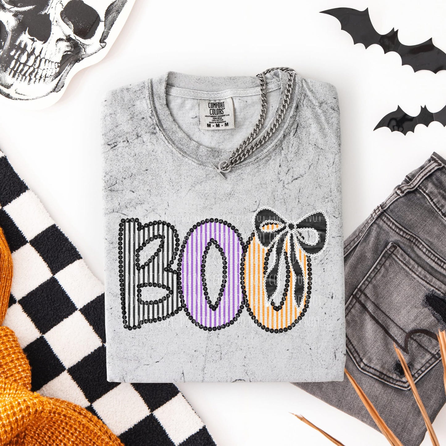 Boo with a Bow - Halloween Tee